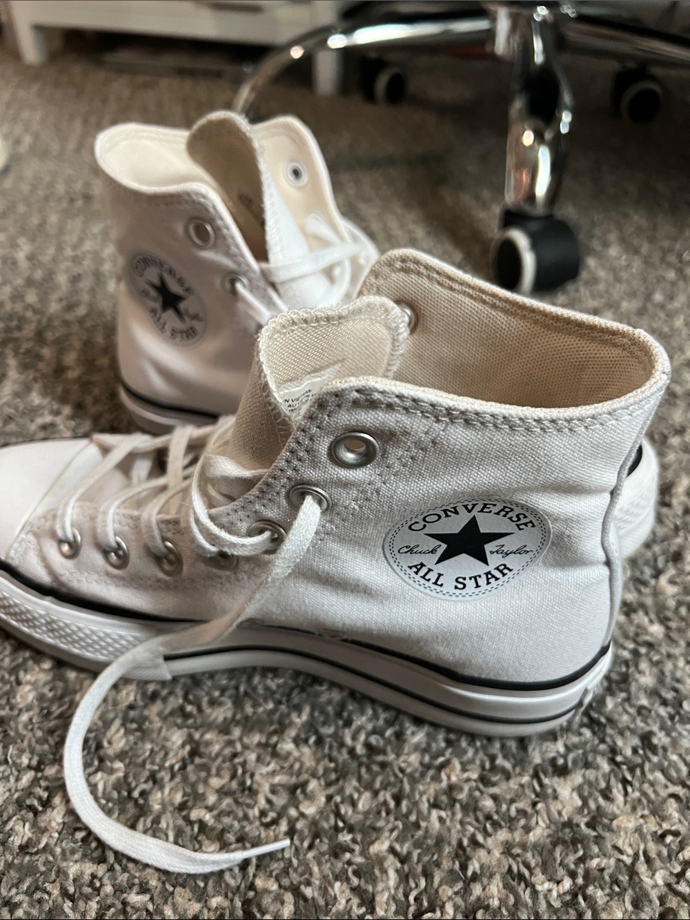 Converse Kids High Top Sneakers - White
